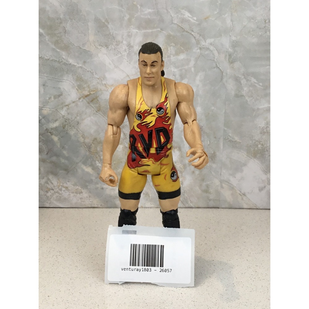 WWE Mattel Elite Rob Van Dam Action Figure – Yellow Flame Attire – RVD Wrestler